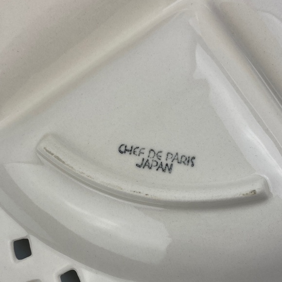 Sectioned Serving Plate Floral Ceramic by Chef de Paris - Picture 4 of 7